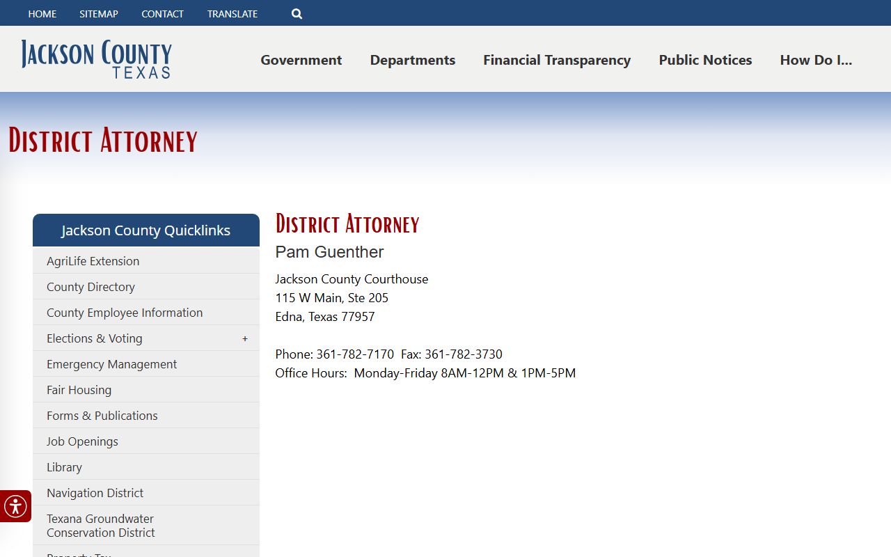 Jackson County court records after arrest district attorney page